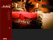 Tablet Screenshot of feelingartemusical.com.br